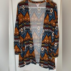 LuLaRoe Caroline Aztec print.